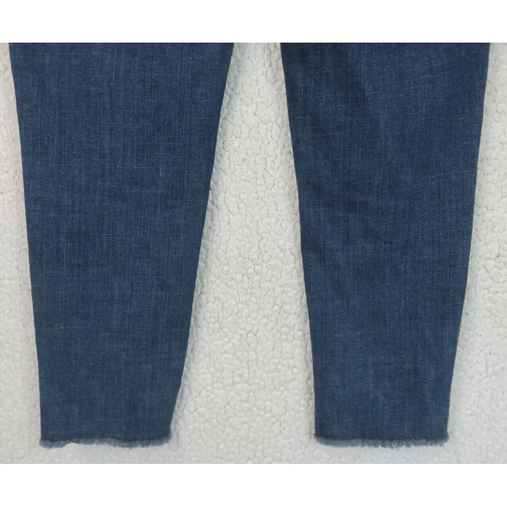 Womens‎ Eileen Fisher Jeans Size 2 Made in USA Blue Cotton Cropped Capri 28x27 - Picture 11 of 11